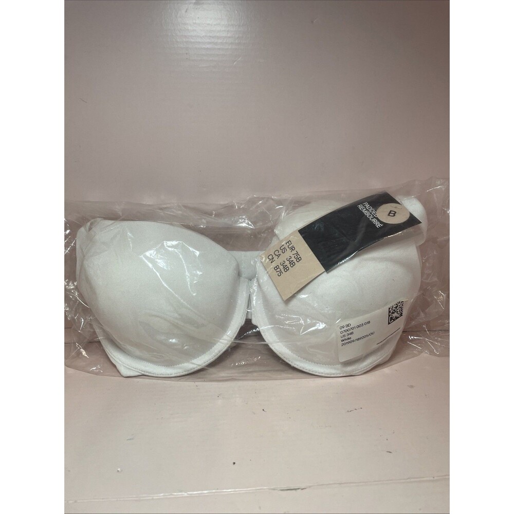 BRAND NEW T Shirt Bra 34 B H&M Intimates Soft Underwire Size 34B Padded